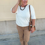 Caramel Bootcut Pants - The Pink Pineapple 850