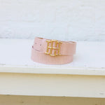 [Caroline Hill] Bridgette Belt Blush Snakeskin - The Pink Pineapple 850