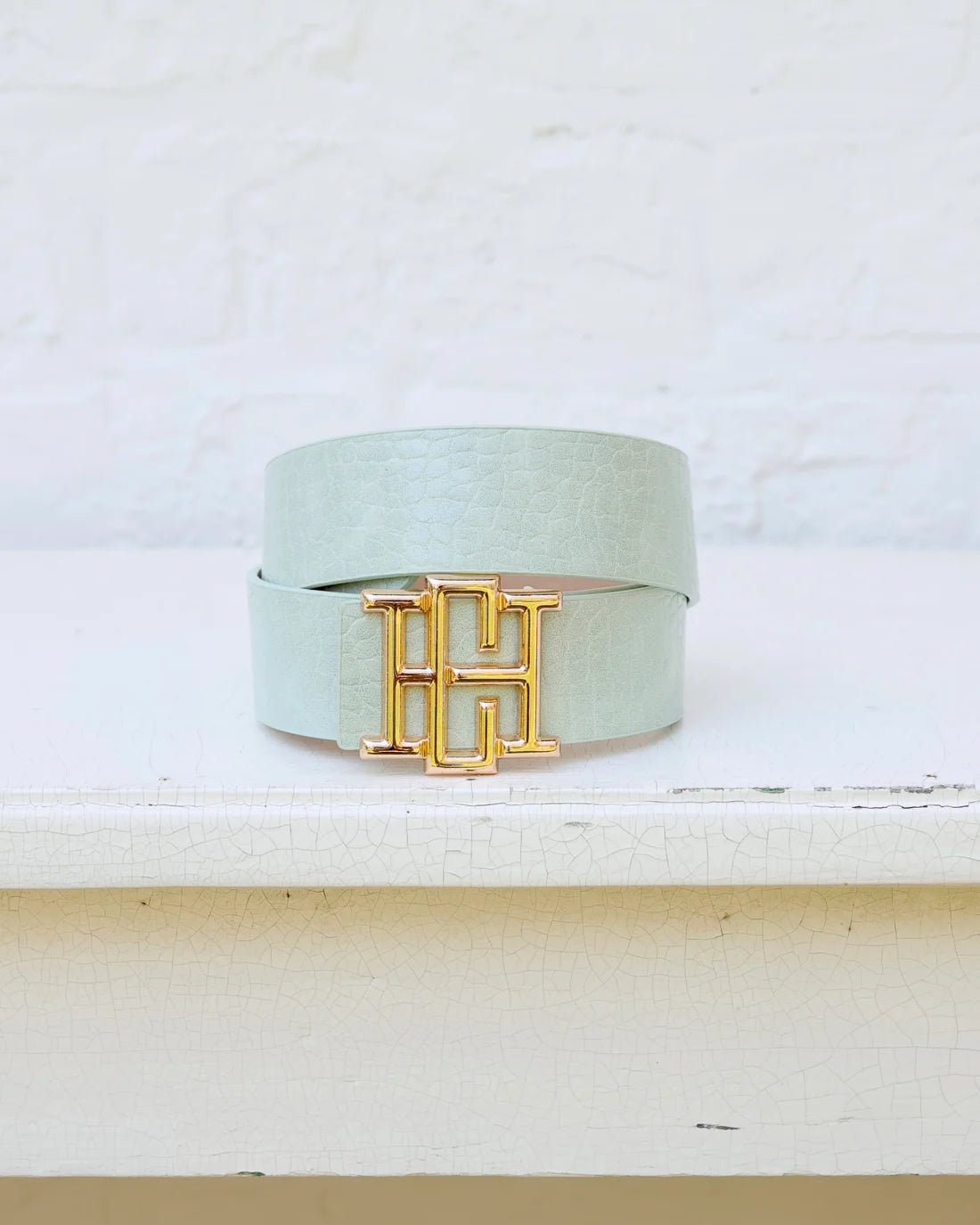 [Caroline Hill] Bridgette Belt Mint Snakeskin - The Pink Pineapple 850