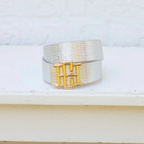 [Caroline Hill] Bridgette Belt Silver Snakeskin - The Pink Pineapple 850