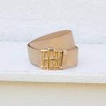 [Caroline Hill] Bridgette Belt Woven Gold - The Pink Pineapple 850