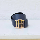 [Caroline Hill] Bridgette Belt Woven Navy - The Pink Pineapple 850