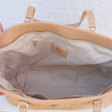 [Caroline Hill] James Tote Natural V Quilted Bag - The Pink Pineapple 850