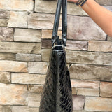 [Caroline Hill] Jayden Tote Black Patent - The Pink Pineapple 850