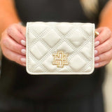[Caroline Hill] Nadine Zippered Wallet Pearl Quilted - The Pink Pineapple 850