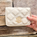 [Caroline Hill] Nadine Zippered Wallet Pearl Quilted - The Pink Pineapple 850