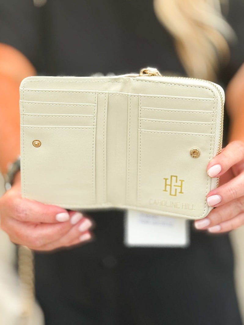 [Caroline Hill] Nadine Zippered Wallet Pearl Quilted - The Pink Pineapple 850