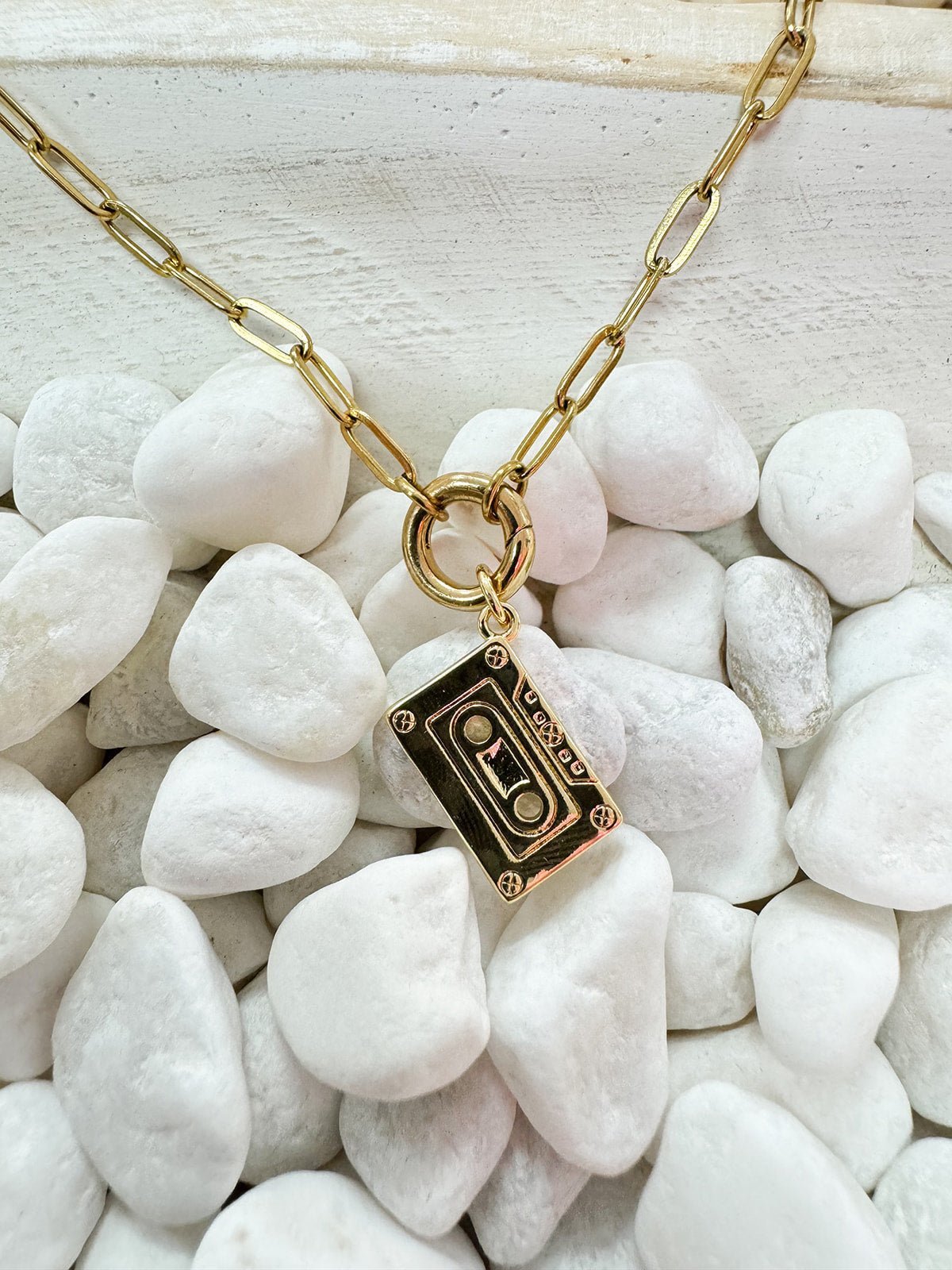 Cassette Tape Charm - The Pink Pineapple 850