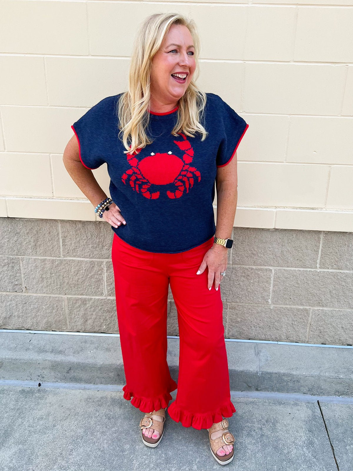 Catch of the Coast Sweater Top - The Pink Pineapple 850