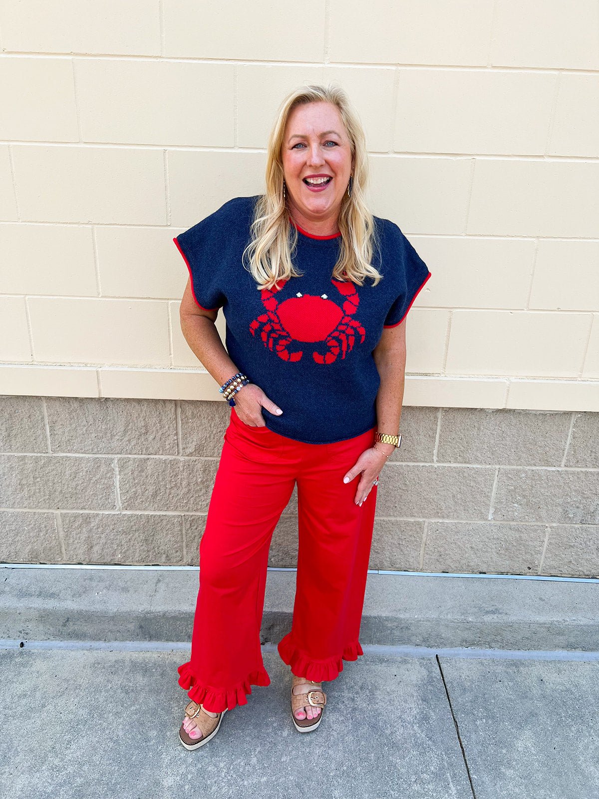 Catch of the Coast Sweater Top - The Pink Pineapple 850