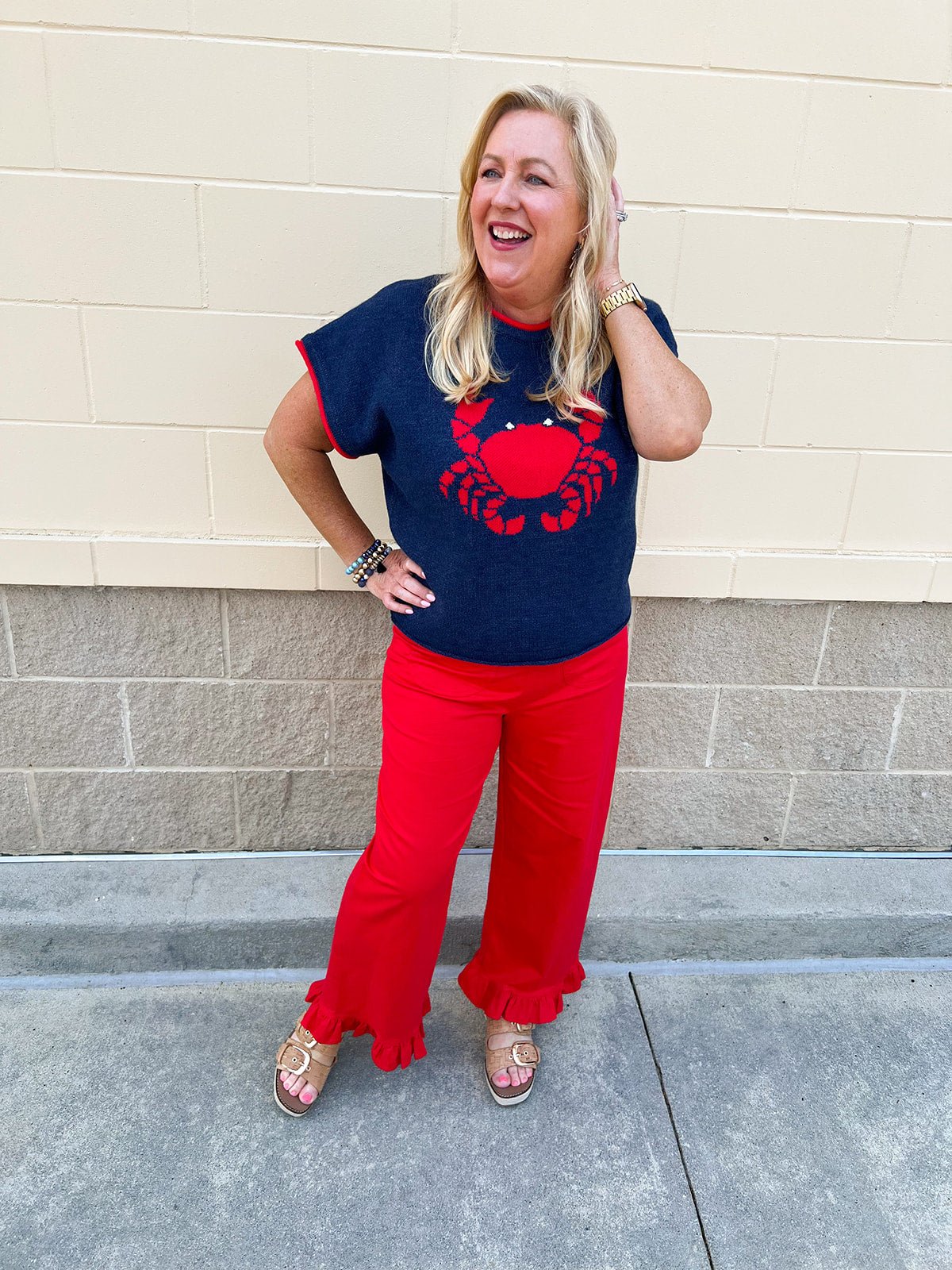 Catch of the Coast Sweater Top - The Pink Pineapple 850