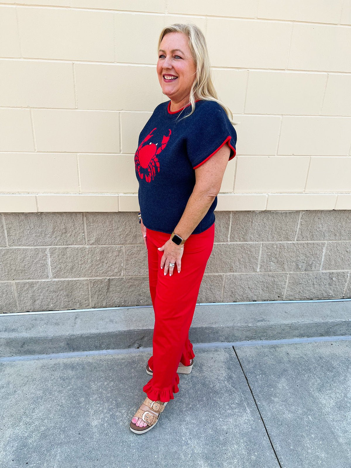 Catch of the Coast Sweater Top - The Pink Pineapple 850