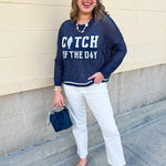 Catch of the Day Coastal Sweater - The Pink Pineapple 850