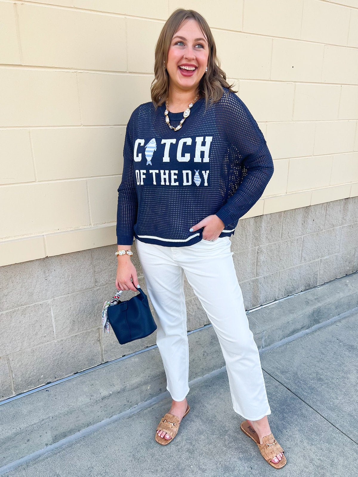 Catch of the Day Coastal Sweater - The Pink Pineapple 850
