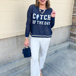 Catch of the Day Coastal Sweater - The Pink Pineapple 850