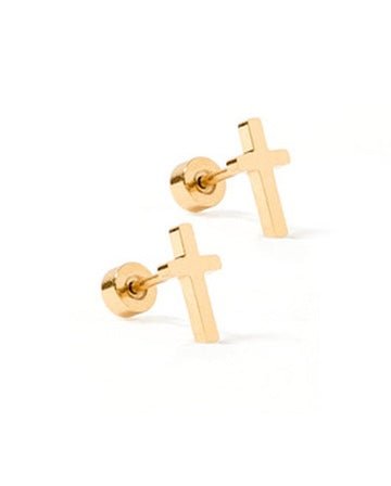 Catherine Cross Stud Earrings - The Pink Pineapple 850