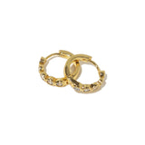 [Brenda Grands] 18K Gold Diamond Huggies