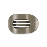 TELETIES medium flat round hair clip in sage green Sage It Ain’t So design.