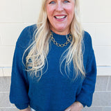 Cerulean Cloud Knit Sweater - The Pink Pineapple 850