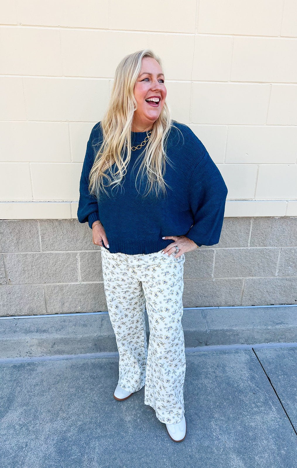 Cerulean Cloud Knit Sweater - The Pink Pineapple 850