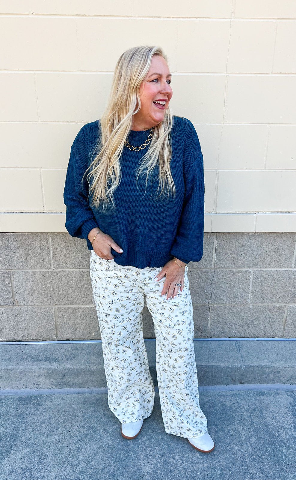 Cerulean Cloud Knit Sweater - The Pink Pineapple 850