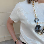 Champagne Whisper Sequin Top - The Pink Pineapple 850