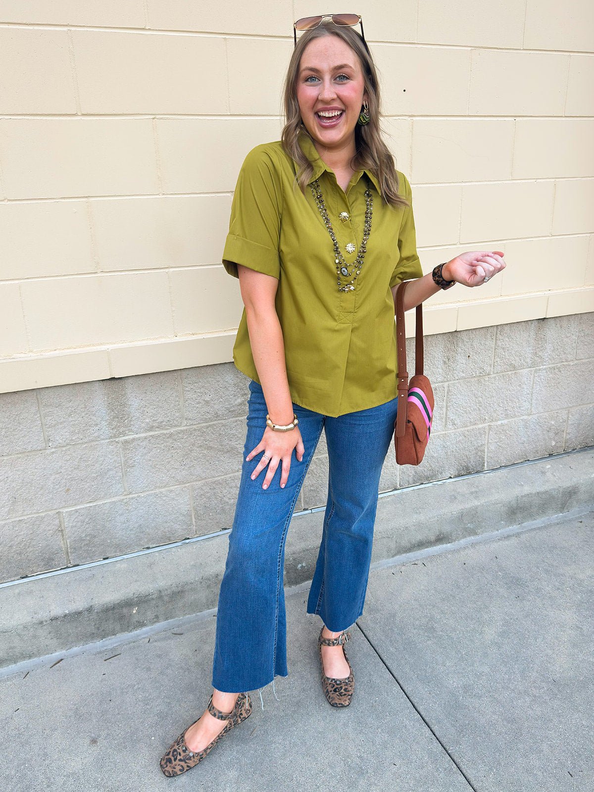 Charmed in Chartreuse Blouse - The Pink Pineapple 850