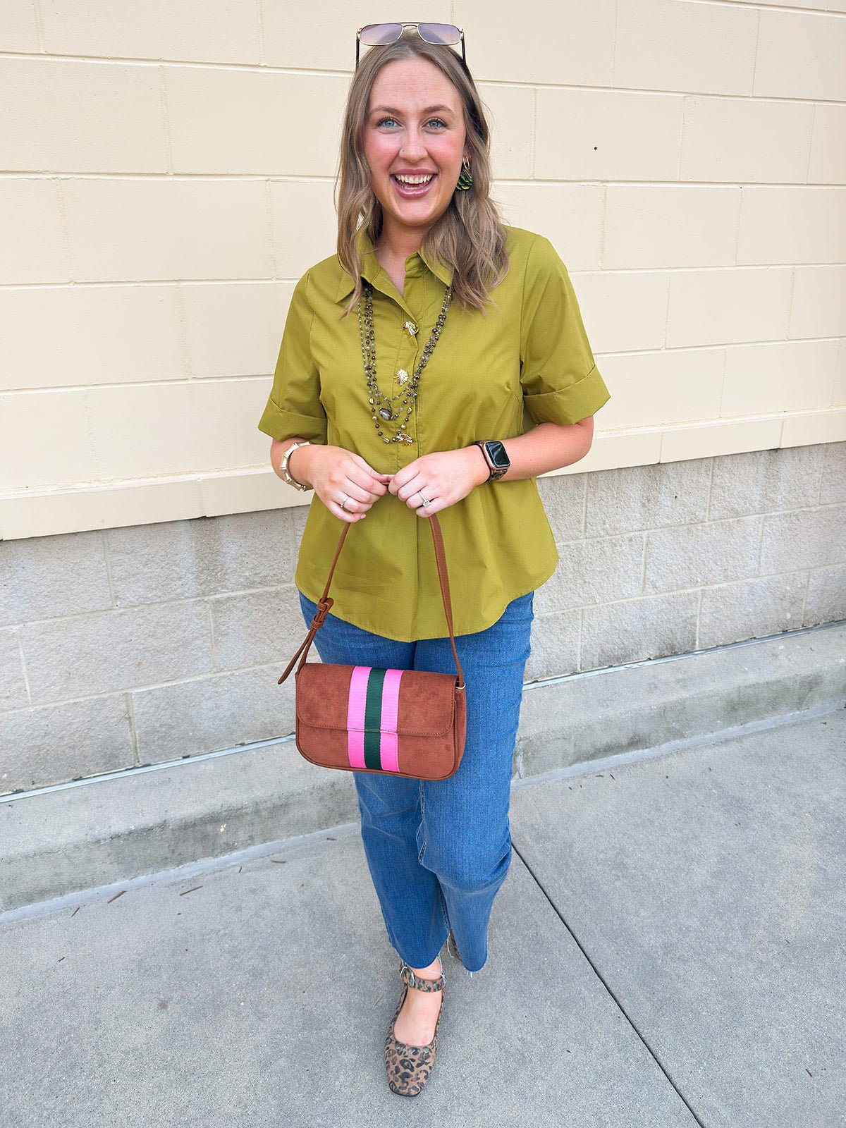 Charmed in Chartreuse Blouse - The Pink Pineapple 850