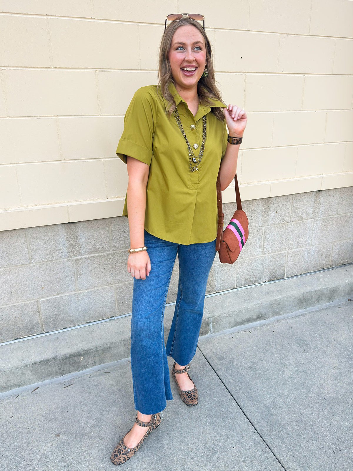 Charmed in Chartreuse Blouse - The Pink Pineapple 850