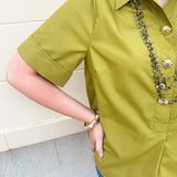 Charmed in Chartreuse Blouse - The Pink Pineapple 850