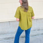 Charmed in Chartreuse Blouse - The Pink Pineapple 850