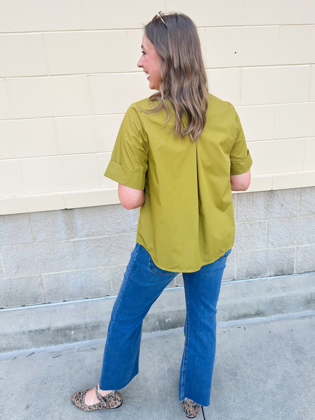 Charmed in Chartreuse Blouse - The Pink Pineapple 850