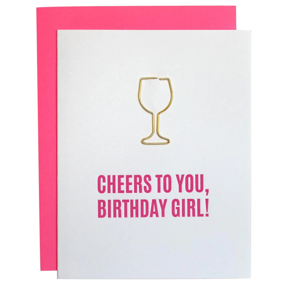 Cheers to you, Birthday Girl Card