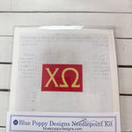 Chi Omega 3x2 Needlepoint Kit - The Pink Pineapple 850