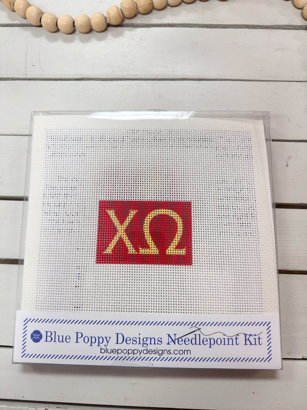 Chi Omega 3x2 Needlepoint Kit - The Pink Pineapple 850