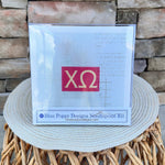 Chi Omega 3x2 Needlepoint Kit - The Pink Pineapple 850