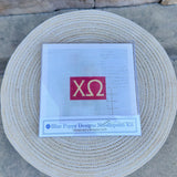 Chi Omega 3x2 Needlepoint Kit - The Pink Pineapple 850