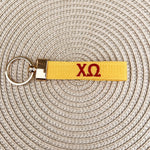 Chi Omega Embroidered Keychain - The Pink Pineapple 850