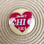 Chi Omega In My Era Button Pin - The Pink Pineapple 850