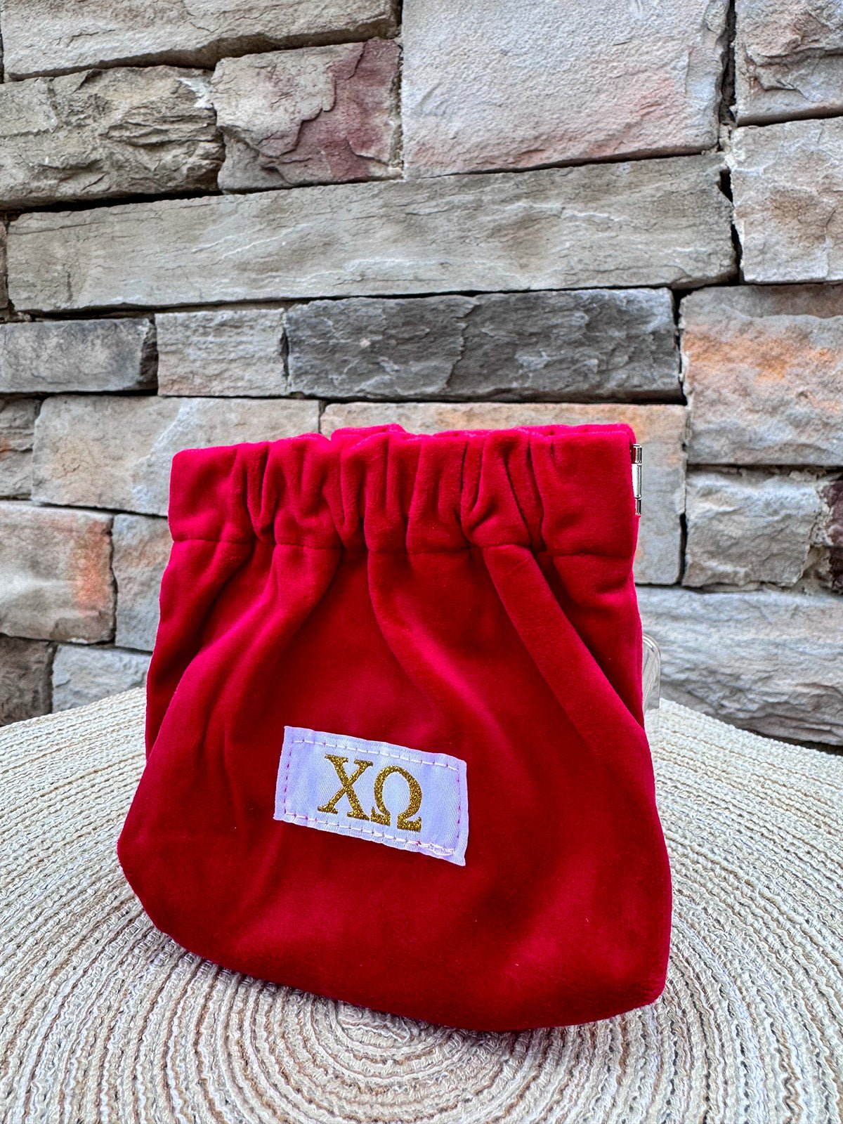 Chi Omega Mini Coin Purse - The Pink Pineapple 850