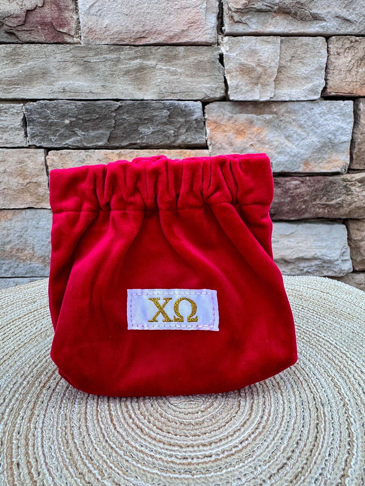 Chi Omega Mini Coin Purse - The Pink Pineapple 850