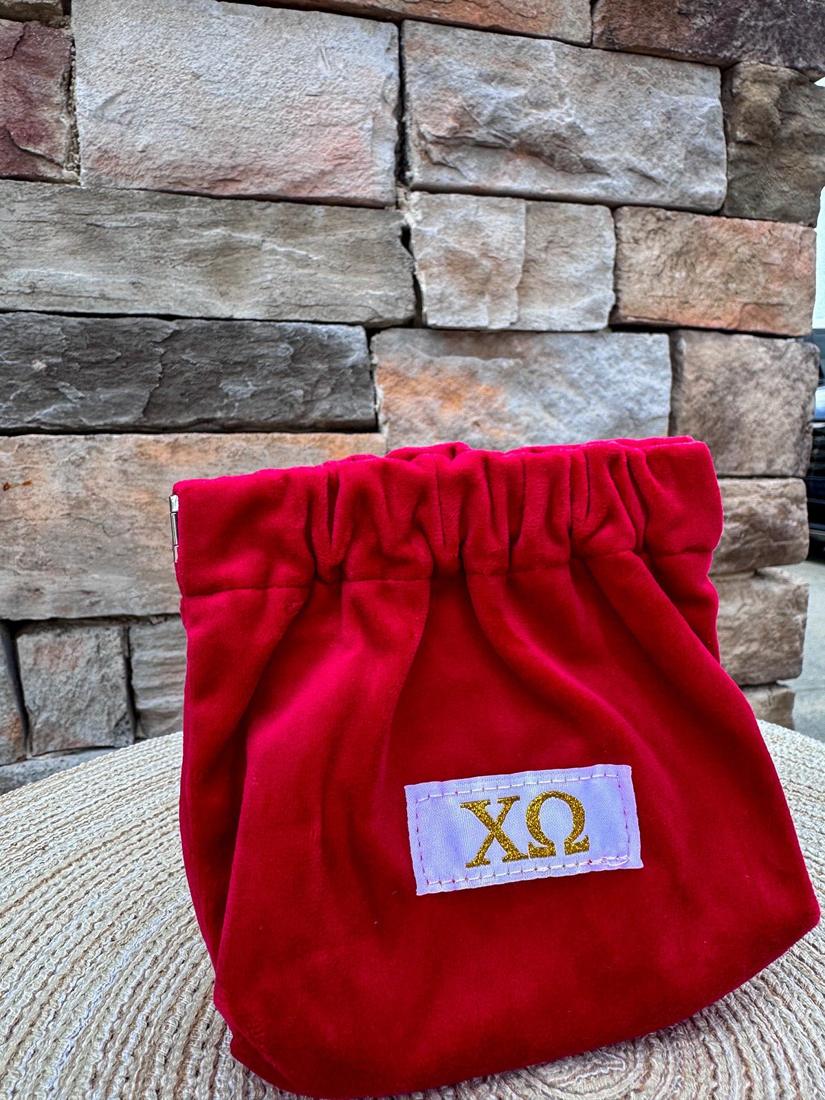 Chi Omega Mini Coin Purse - The Pink Pineapple 850
