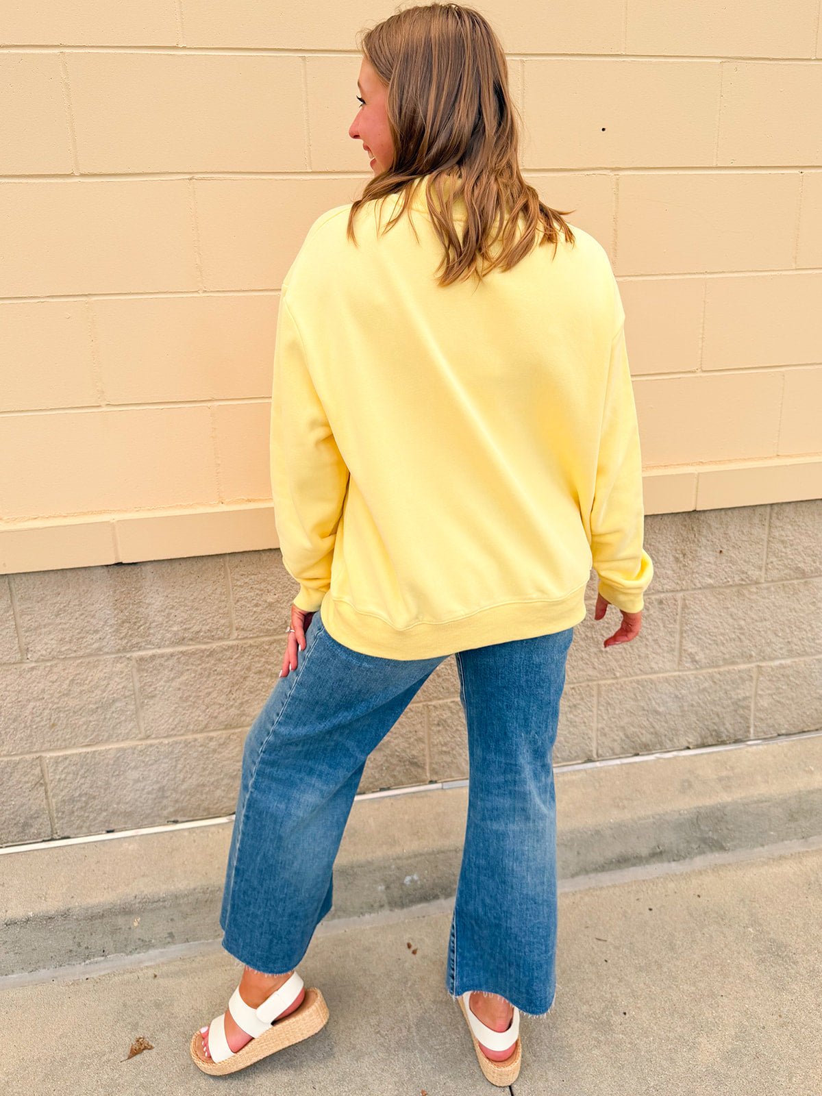 Chi Omega Mock Neck Crewneck - The Pink Pineapple 850