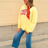 Chi Omega Mock Neck Crewneck - The Pink Pineapple 850