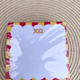 Chi Omega Sorority Scalloped Notepad Cube - The Pink Pineapple 850