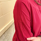 Chief Chic Pintuck Detail Top - The Pink Pineapple 850