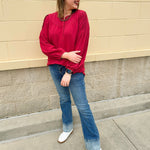 Chief Chic Pintuck Detail Top - The Pink Pineapple 850