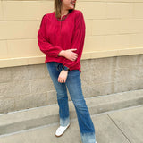 Chief Chic Pintuck Detail Top - The Pink Pineapple 850