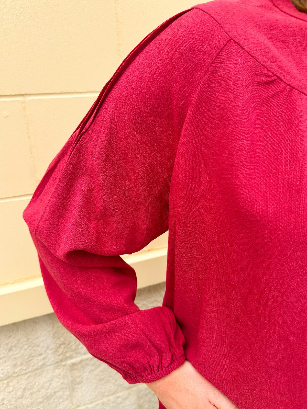 Chief Chic Pintuck Detail Top - The Pink Pineapple 850