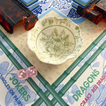 Chinoiserie Floral Mahjong Dice Dish Green - The Pink Pineapple 850